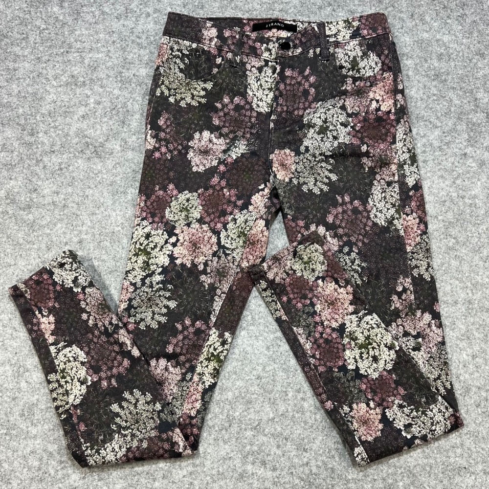 J Brand Queen Anne's Lace Floral Skinny Jeans Size 29